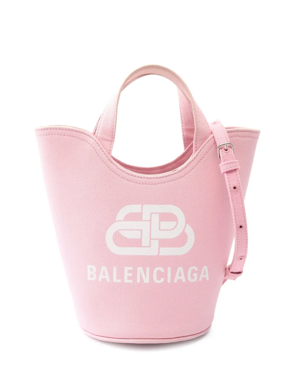 Balenciaga Pre-Owned 2010s wave canvas tote bag - Rosa