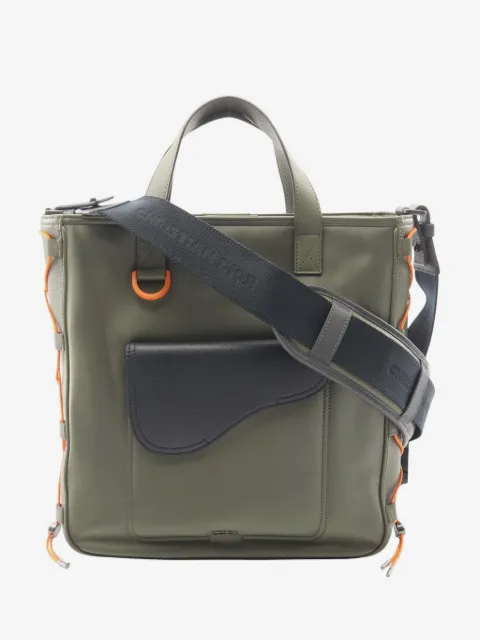 Christian Dior Pre-Owned x Sacai 2010s Saddle magnetic-fastening tote bag