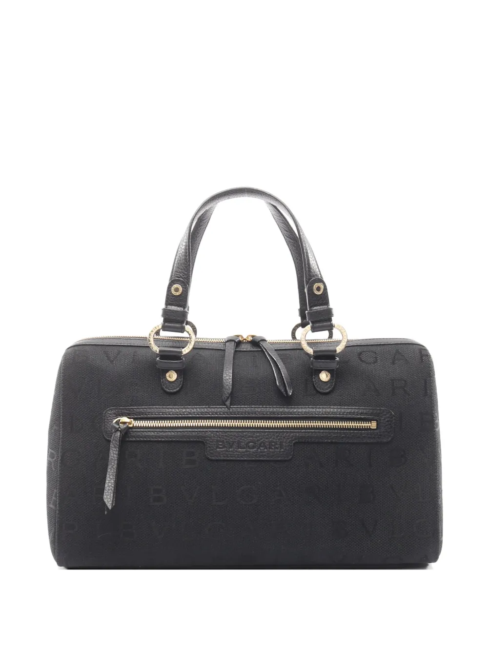 Bvlgari Pre-Owned 2010s Logomania Boston handbag - Nero