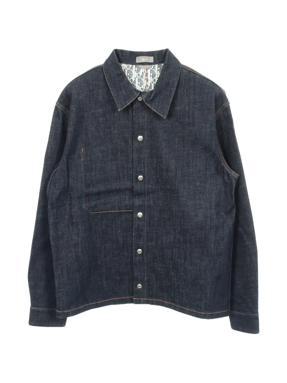 Pre-owned Dior Oblique Denim Jacket In Blue