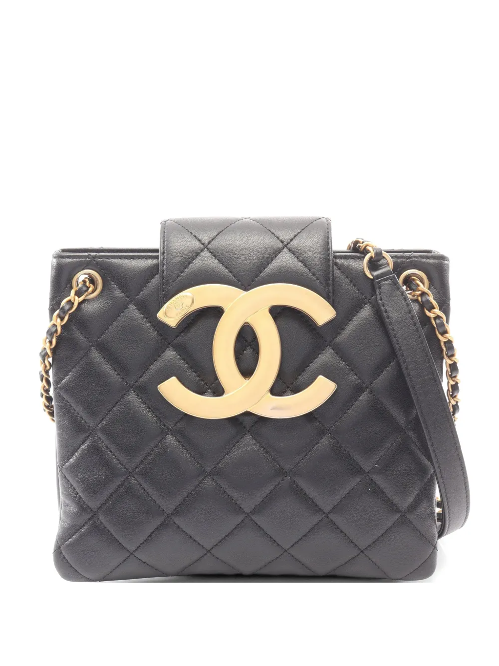 CHANEL Pre-Owned 2021s Matelassé chain shoulder bag - Nero