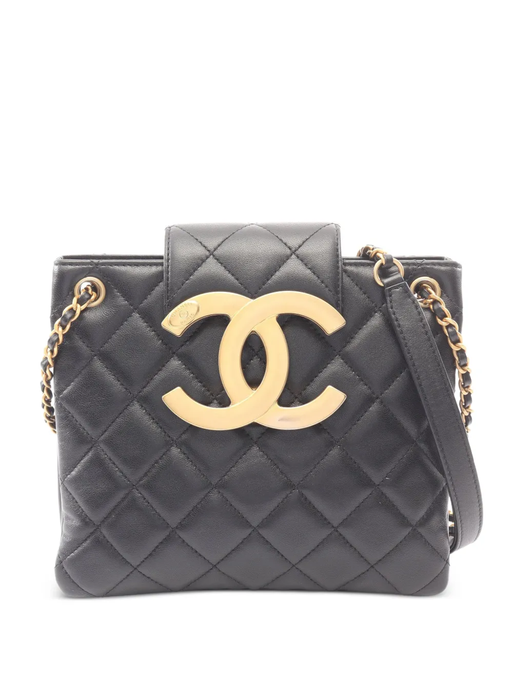 CHANEL Pre-Owned 2021s Matelassé chain shoulder bag - Nero