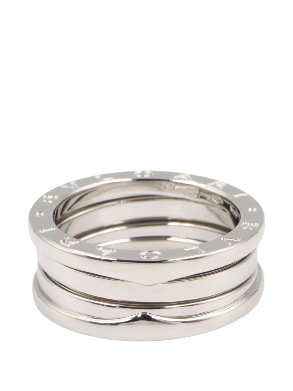 Pre-owned Bvlgari B-zero1 Three-band Ring In Silver