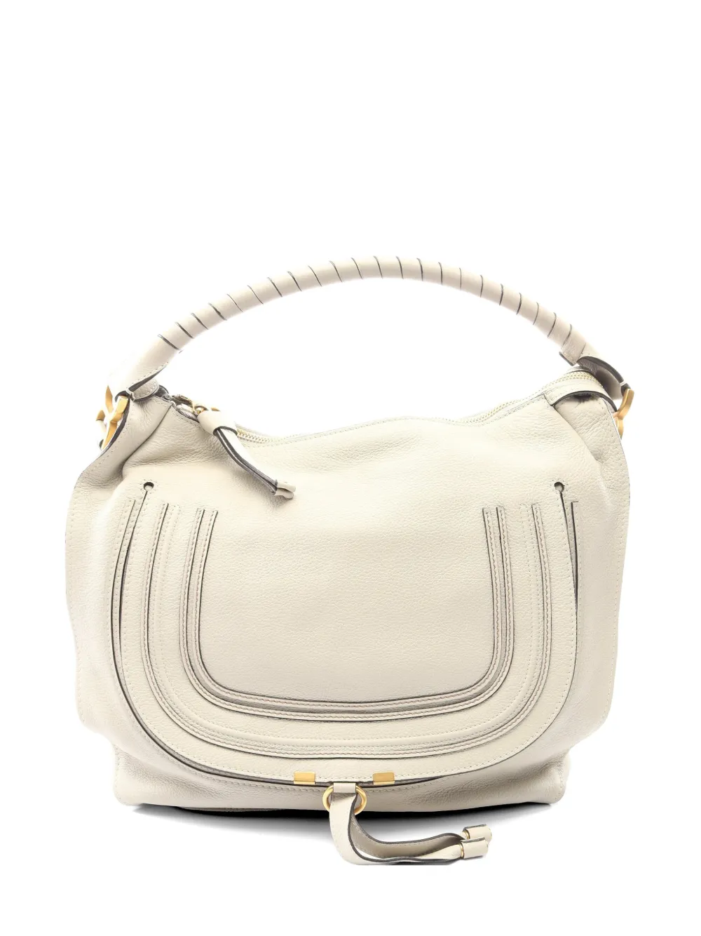 Chloé Pre-Owned 2010s Marcie leather shoulder bag - Toni neutri