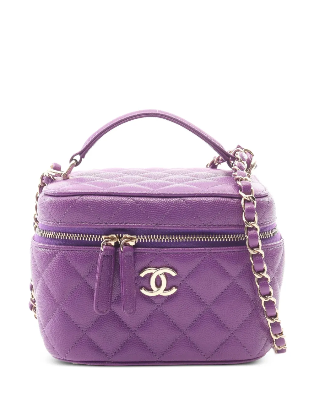 CHANEL Pre-Owned 2021s Vanity two-way handbag - Viola