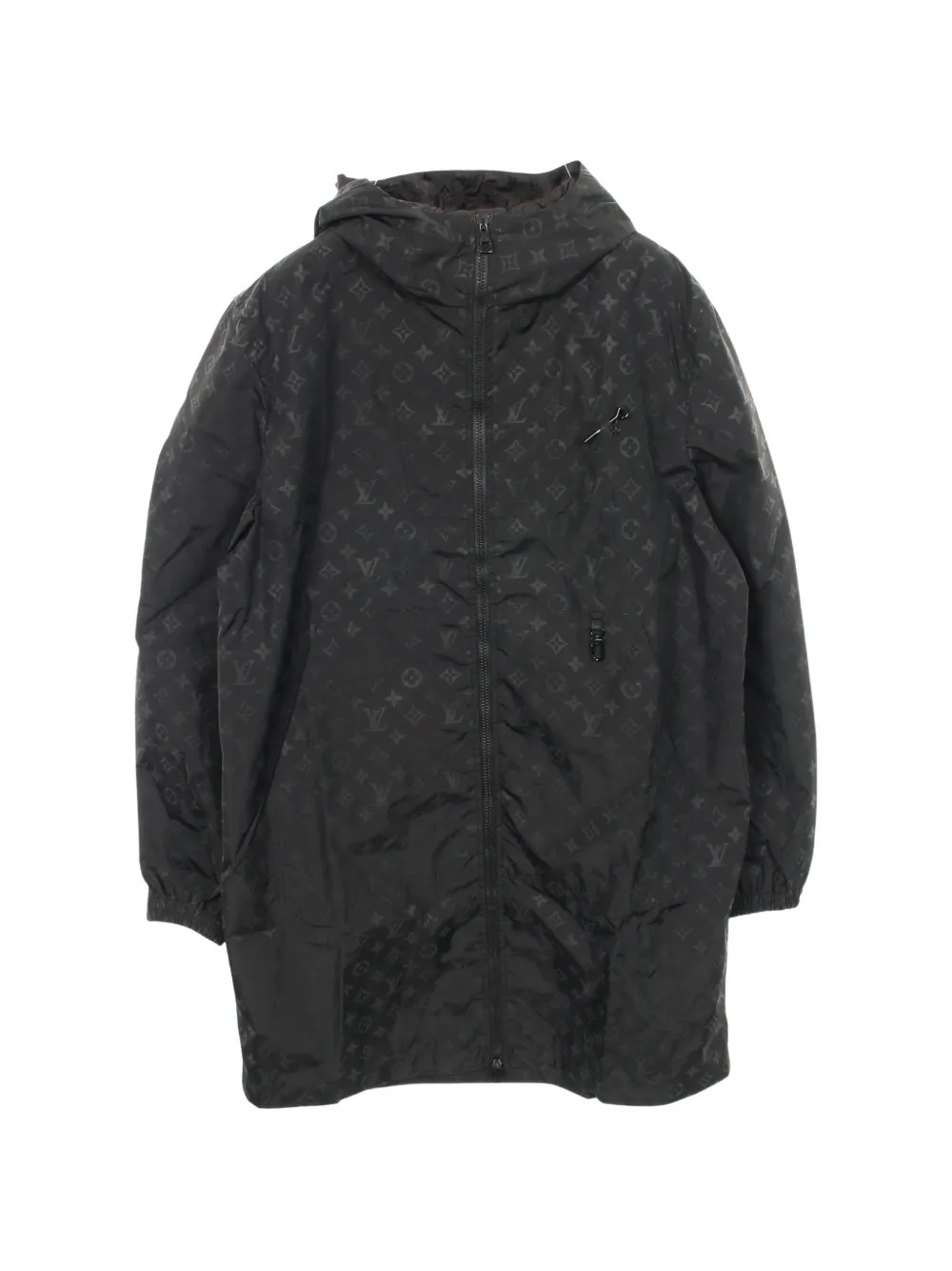 Louis Vuitton Pre-Owned Giacca a vento Monogram con cappuccio anni 2010 - Nero