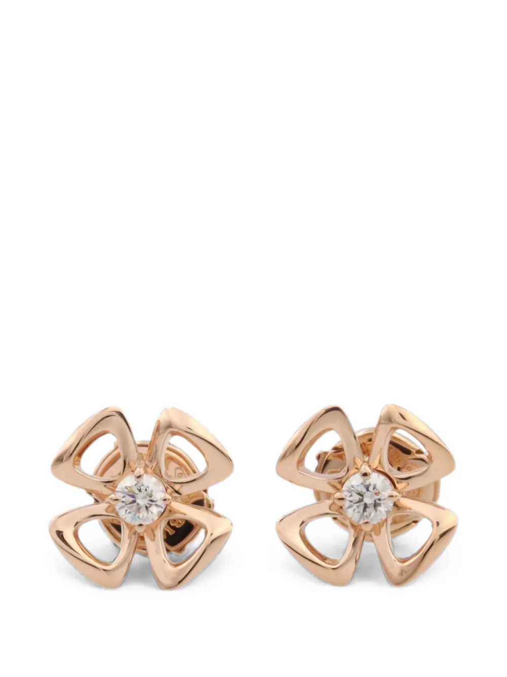 Bvlgari Pre-Owned 2010s Fiorever diamond earrings - Rosa