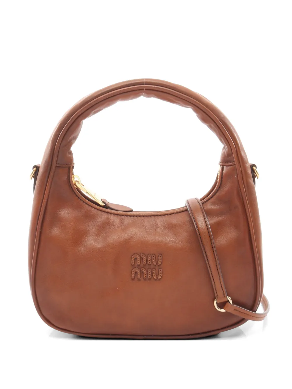 Miu Miu Pre-Owned 2020s Vitello Antic handbag - Marrone