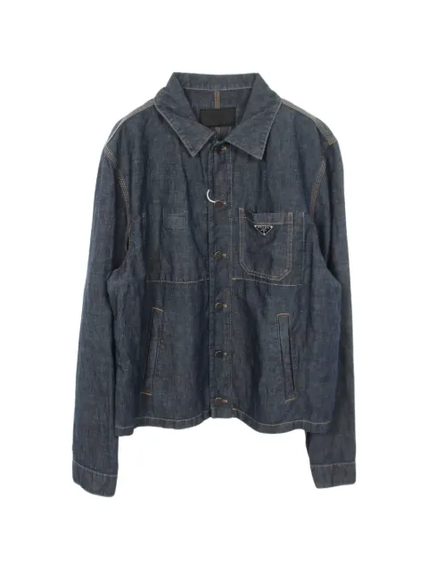 Prada Pre-Owned 2020s chambray blouson jacket