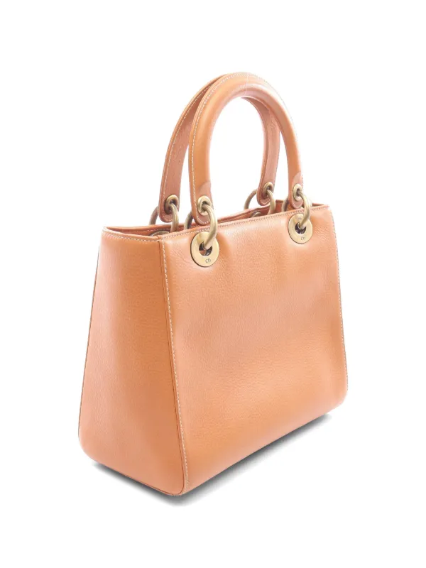 Christian Dior Pre-Owned 2000s Lady Dior Cannage Tote Bag | Brown