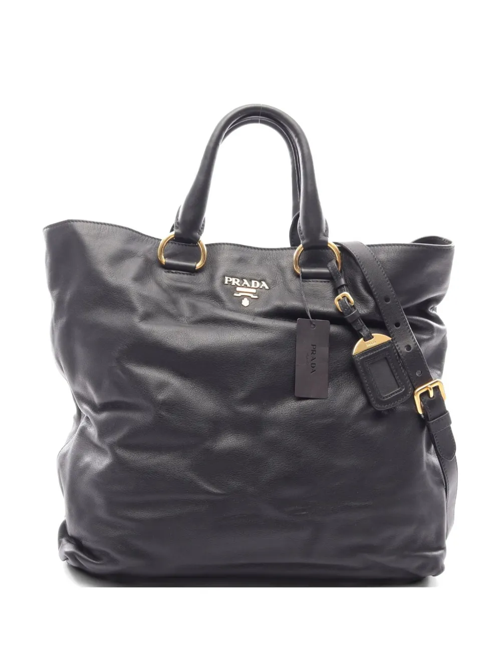 Prada Pre-Owned 2010s Soft Calf leather tote bag - Nero