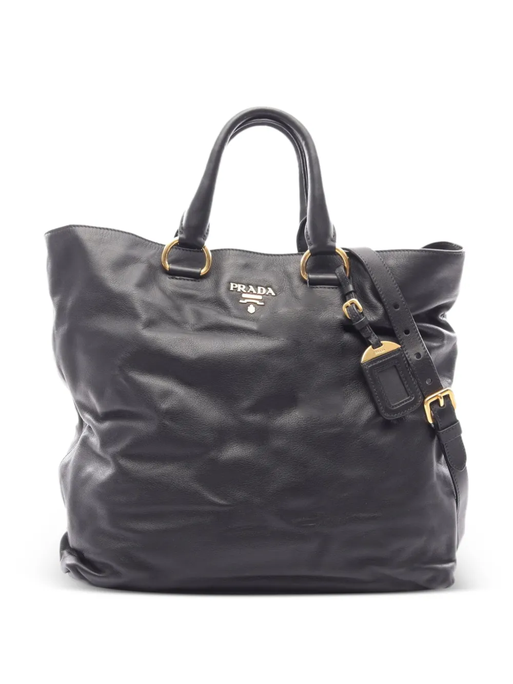 Prada Pre-Owned 2010s Soft Calf leather tote bag - Nero