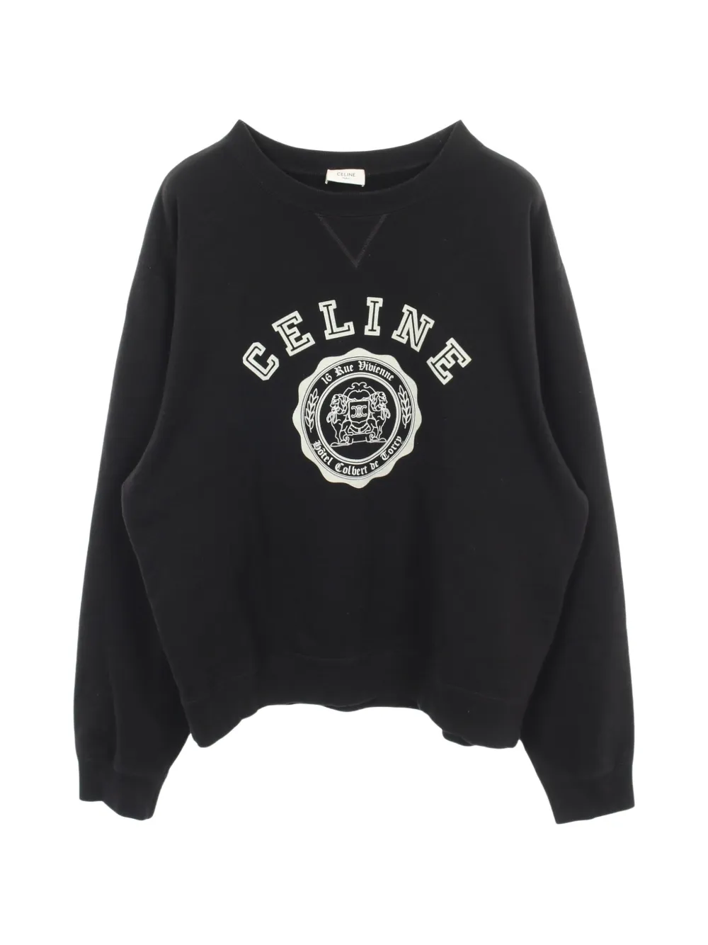 Celine Pre-Owned 2000s logo-print sweatshirt - Black