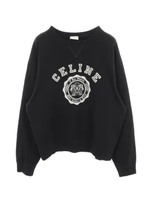 Celine Pre-Owned logo-detail Studded Hoodie | White | FARFETCH GE