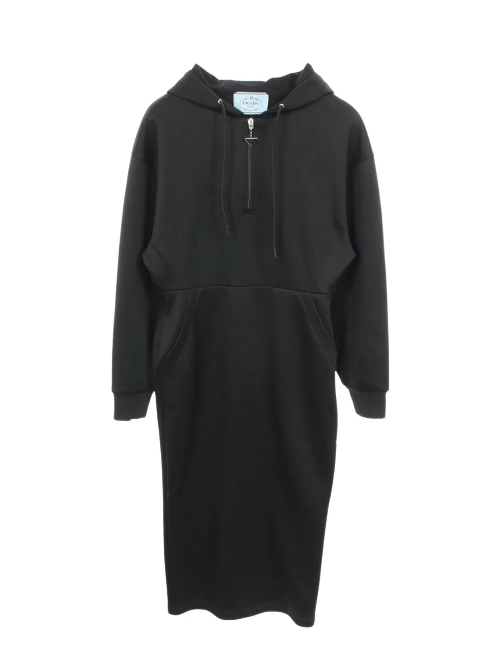 Prada Pre-Owned Abito con mezza zip anni 2010 - Nero
