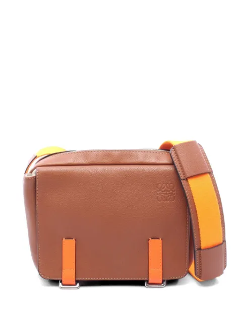 Loewe Pre-Owned Military leather messenger bag