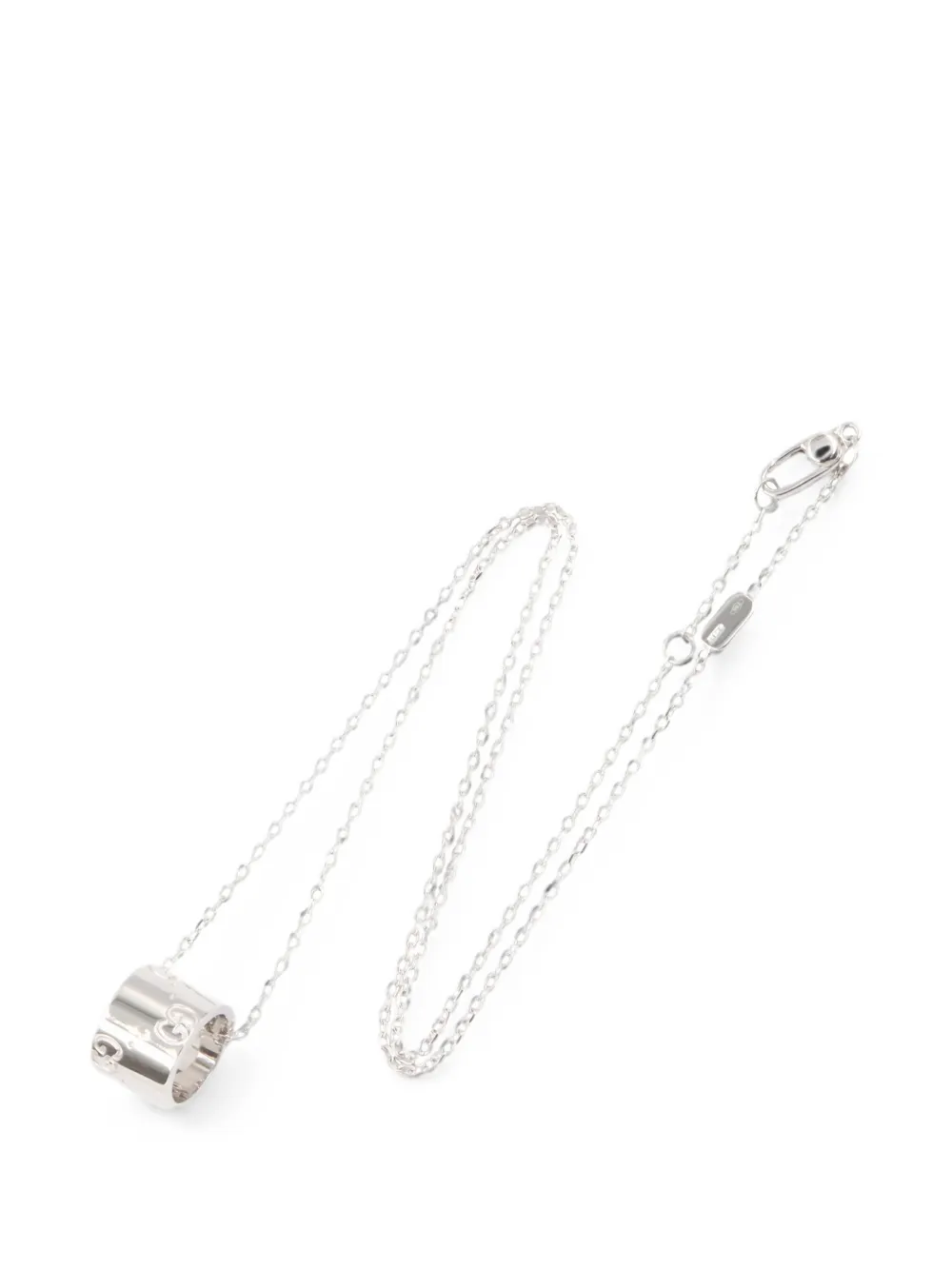 Gucci Pre-Owned 2010s Icon pendant necklace - Argento