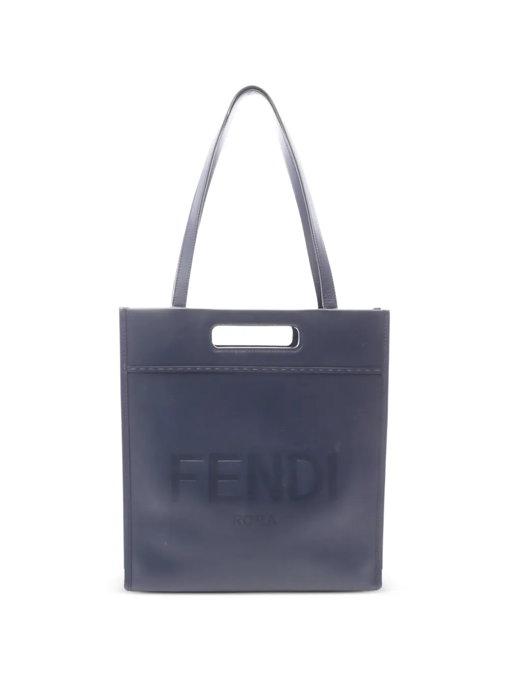 Fendi Pre-Owned 2010s logo-embossed tote bag - Blu