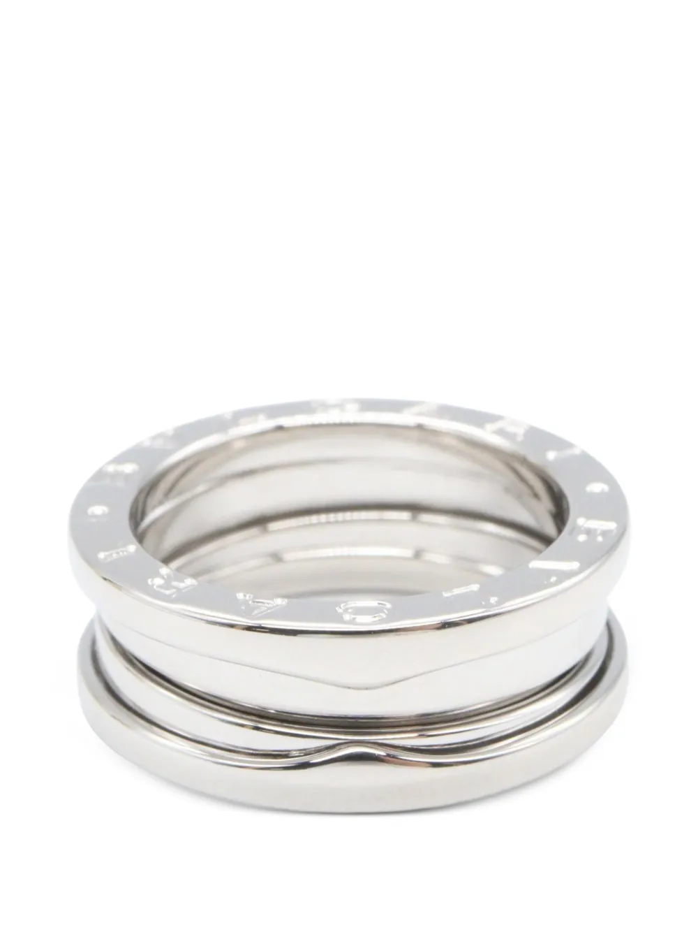 Bvlgari Pre-Owned 2010s B-zero1 three-band ring - Argento