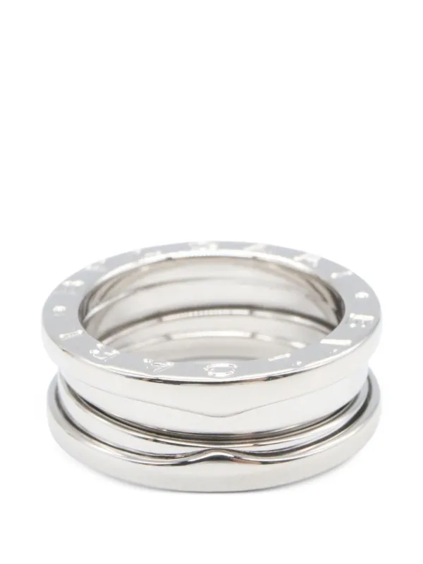 Bvlgari Pre-owned 2010s B-zero1 Three-band Ring in Silver