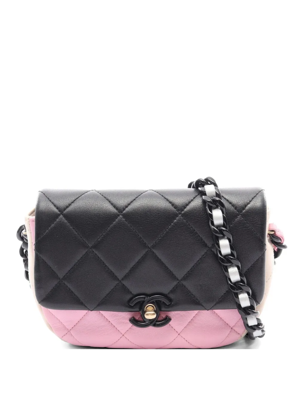 CHANEL Pre-Owned 2021 Matelassé shoulder bag - Black