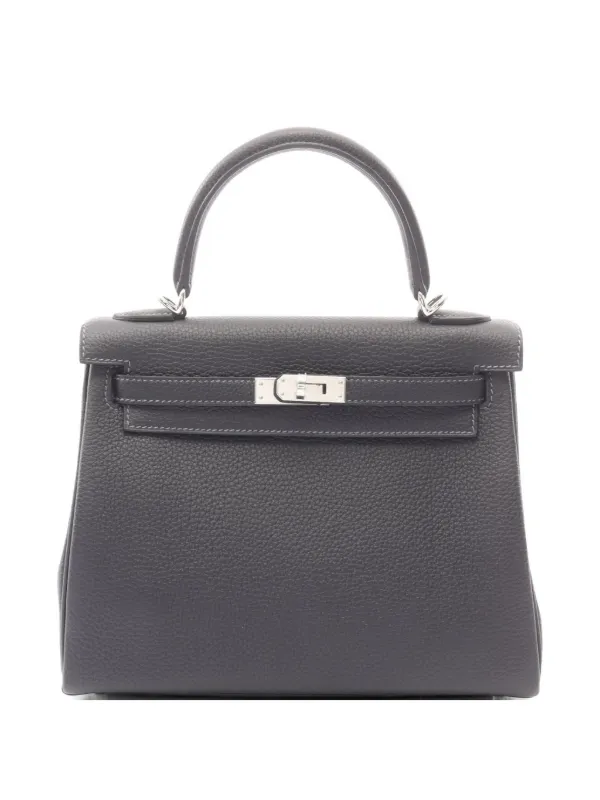 Hermès Pre-owned 2024 25 Kelly Caban Inner Stitch Handbag in Black
