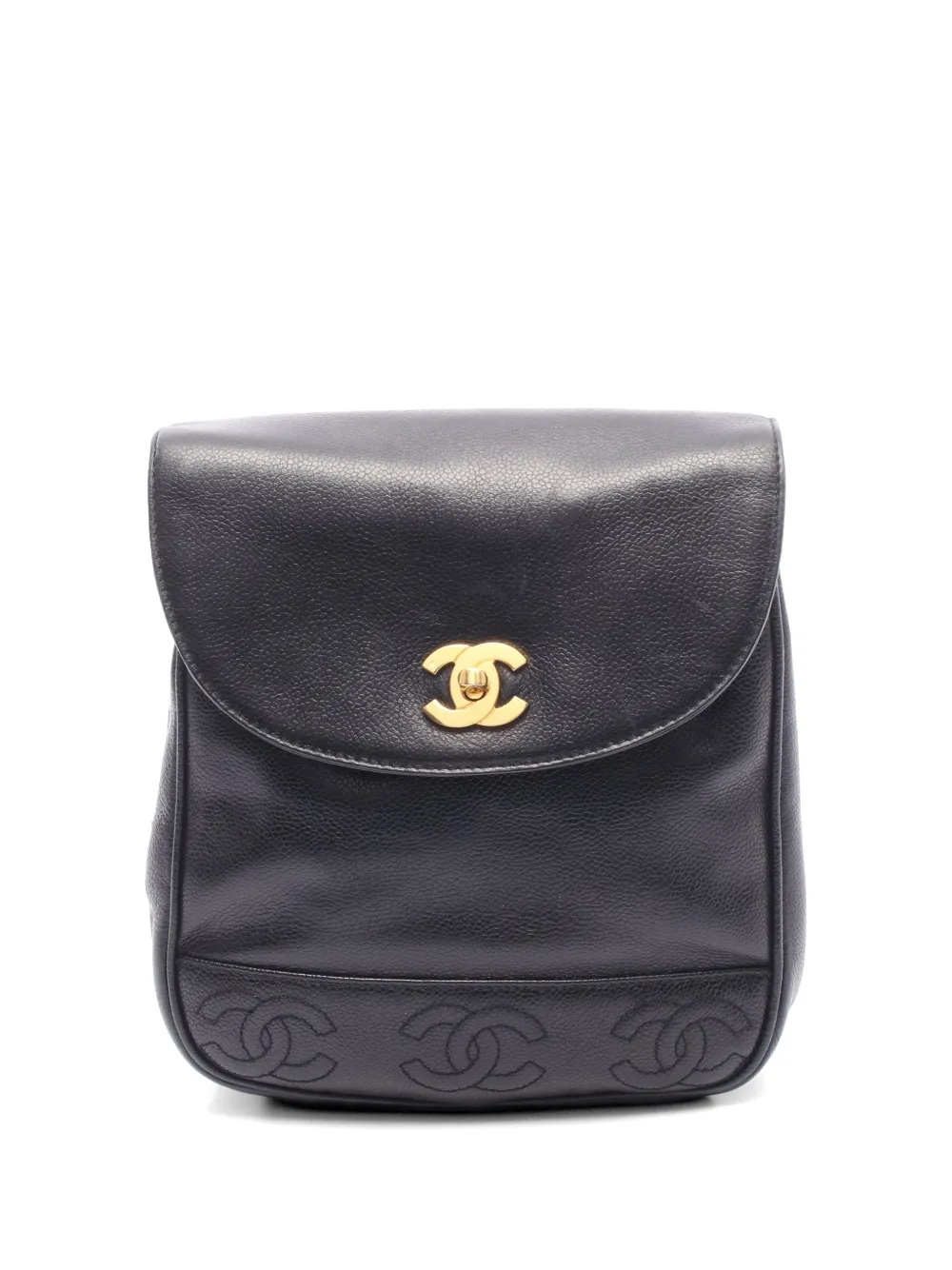 CHANEL Pre-Owned 1996-1997 Triple Coco backpack - Nero
