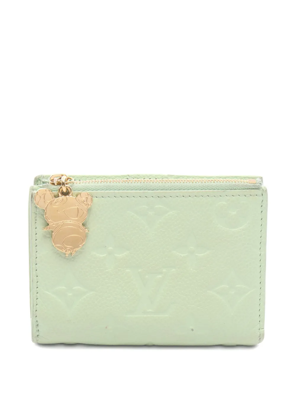 Louis Vuitton Pre-Owned x TM 2021s Portefeuil Lisa Monogram Empreinte wallet - Green