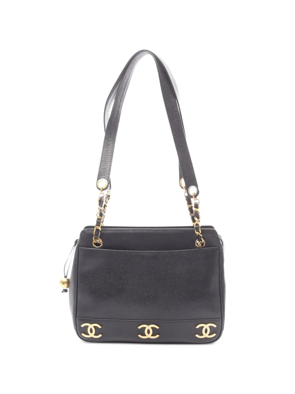 CHANEL Pre-Owned 1991-1994 Triple Coco Mark shoulder bag - Black
