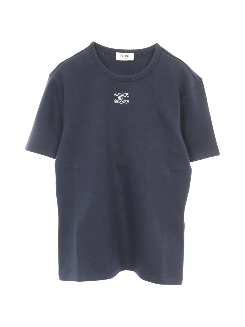 Celine Pre-Owned T-shirt Triomphe in cotone anni 2020 - Blu