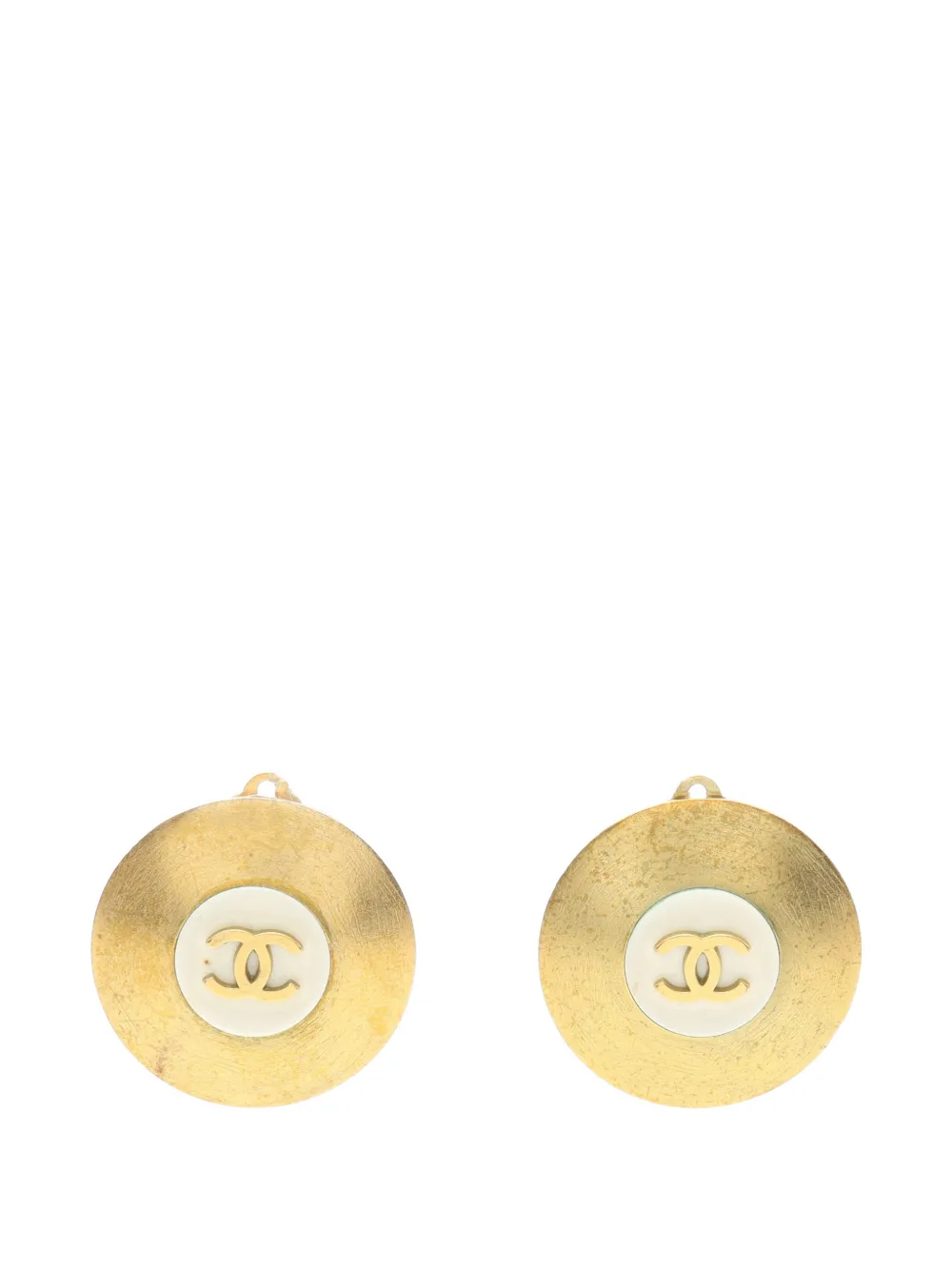 CHANEL Pre-Owned 1986-1988 Coco Mark earrings - Oro