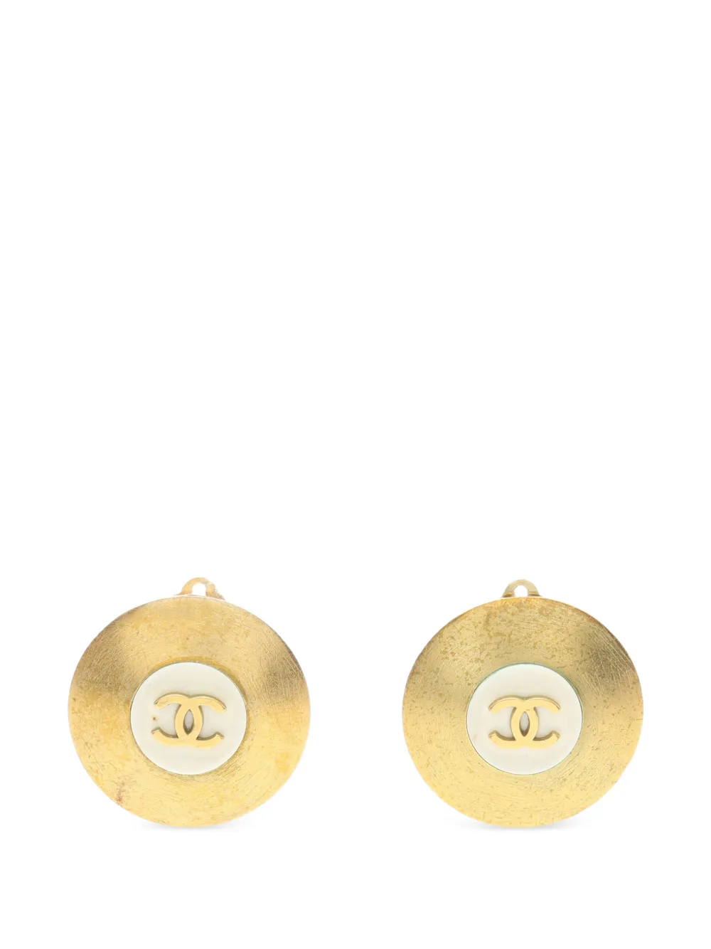 CHANEL Pre-Owned 1986-1988 Coco Mark earrings - Oro
