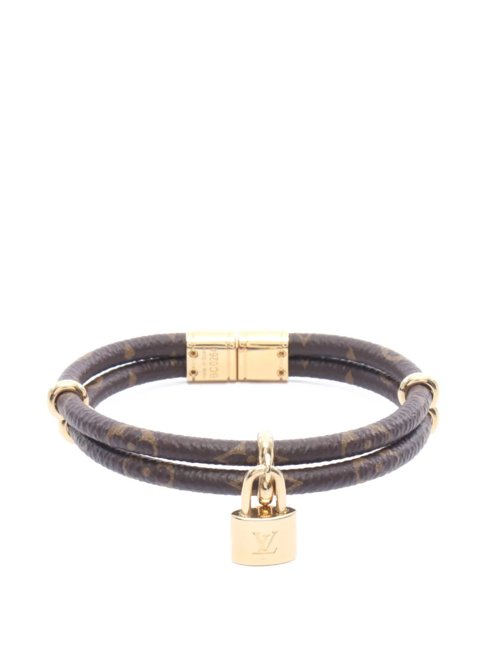 Louis Vuitton Pre-Owned Keep It Twice Monogram canvas bracelet - Marrone