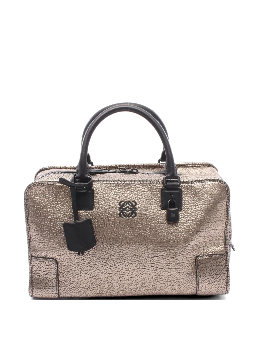Loewe Pre-Owned 10s 36 Amazona metallic tote bag - Gold