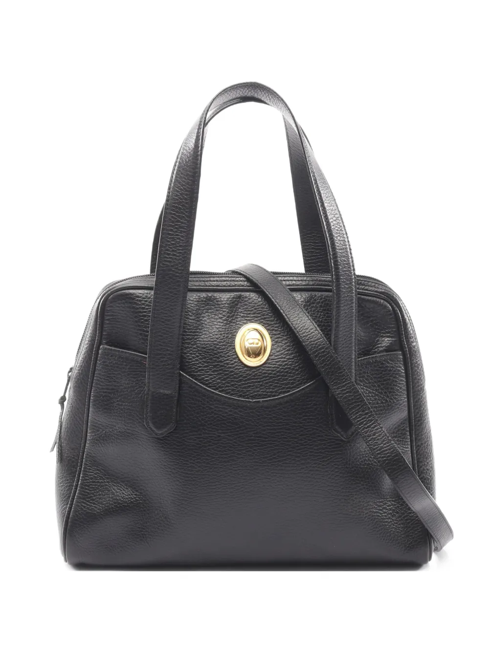 Christian Dior Pre-Owned 2000s CD logo-plaque shoulder bag - Black