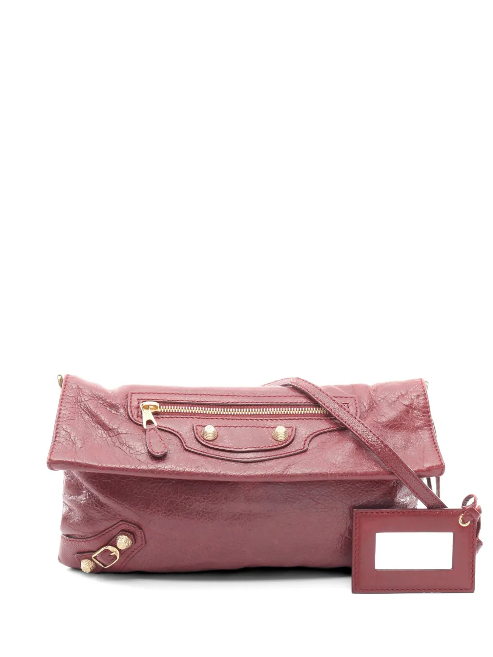 Pre-owned Balenciaga 00s Giant Envelope Clutch Bag In Red