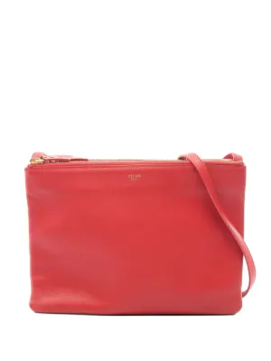 Celine Pre-Owned 2015 バイカラーラムスキン ソロ クラッチバッグ