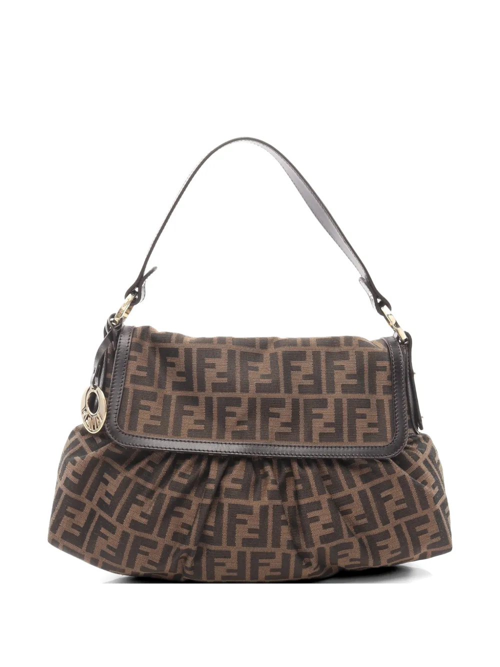 Fendi Pre-Owned Zucca shoulder bag - Braun