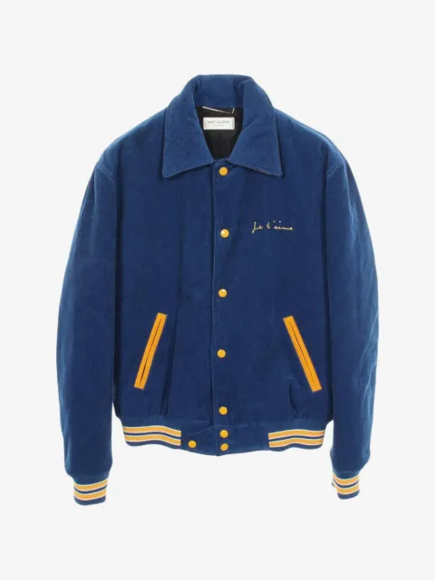 Saint Laurent Pre-Owned 2010s corduroy bomber jacket
