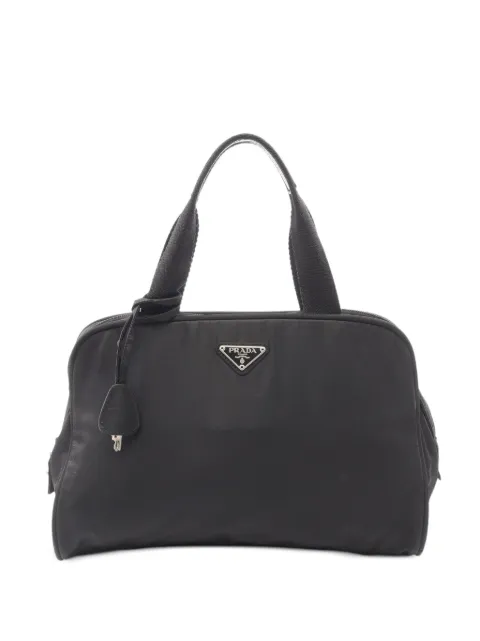 Prada Pre-Owned Re-Nylon leather-trim tote bag