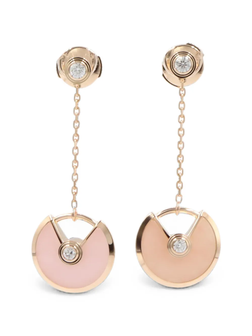 Cartier 2010s Amulet diamond and opal earrings - Rosa