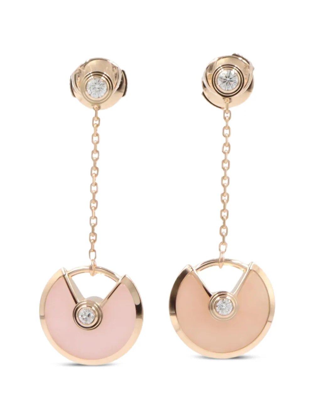 Cartier 2010s Amulet diamond and opal earrings - Rosa