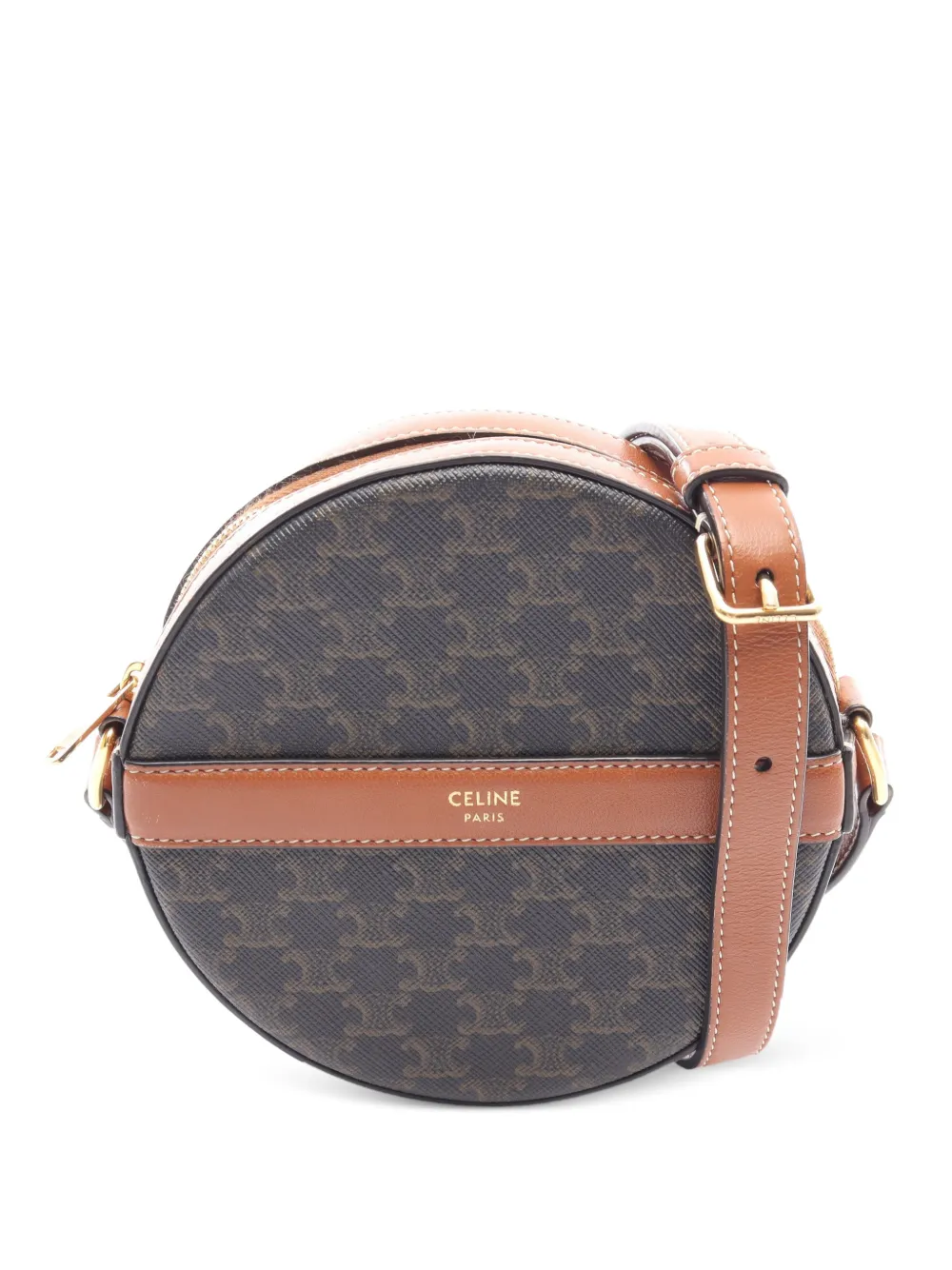Celine Pre-Owned 2010s Triomphe crossbody bag - Brown