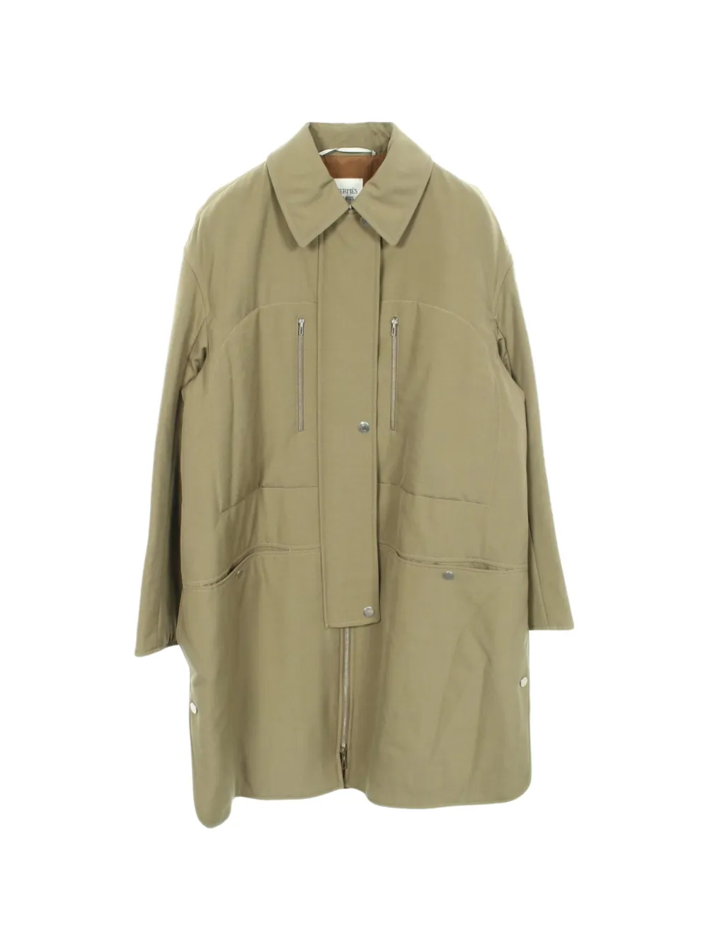 Hermès Pre-Owned 2010s Sellier coat - Green