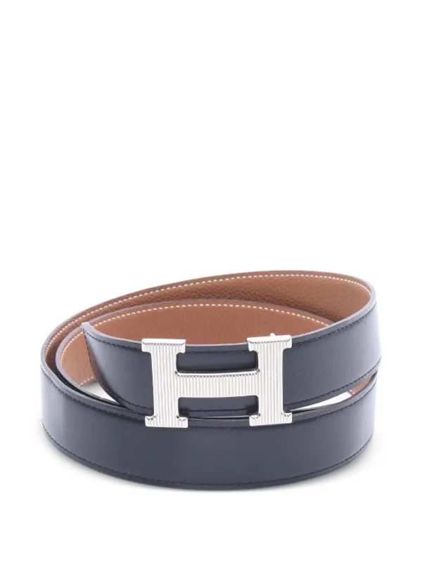 Hermès Pre-Owned 2021 Hストリエ リバーシブル ベルト | ブラック
