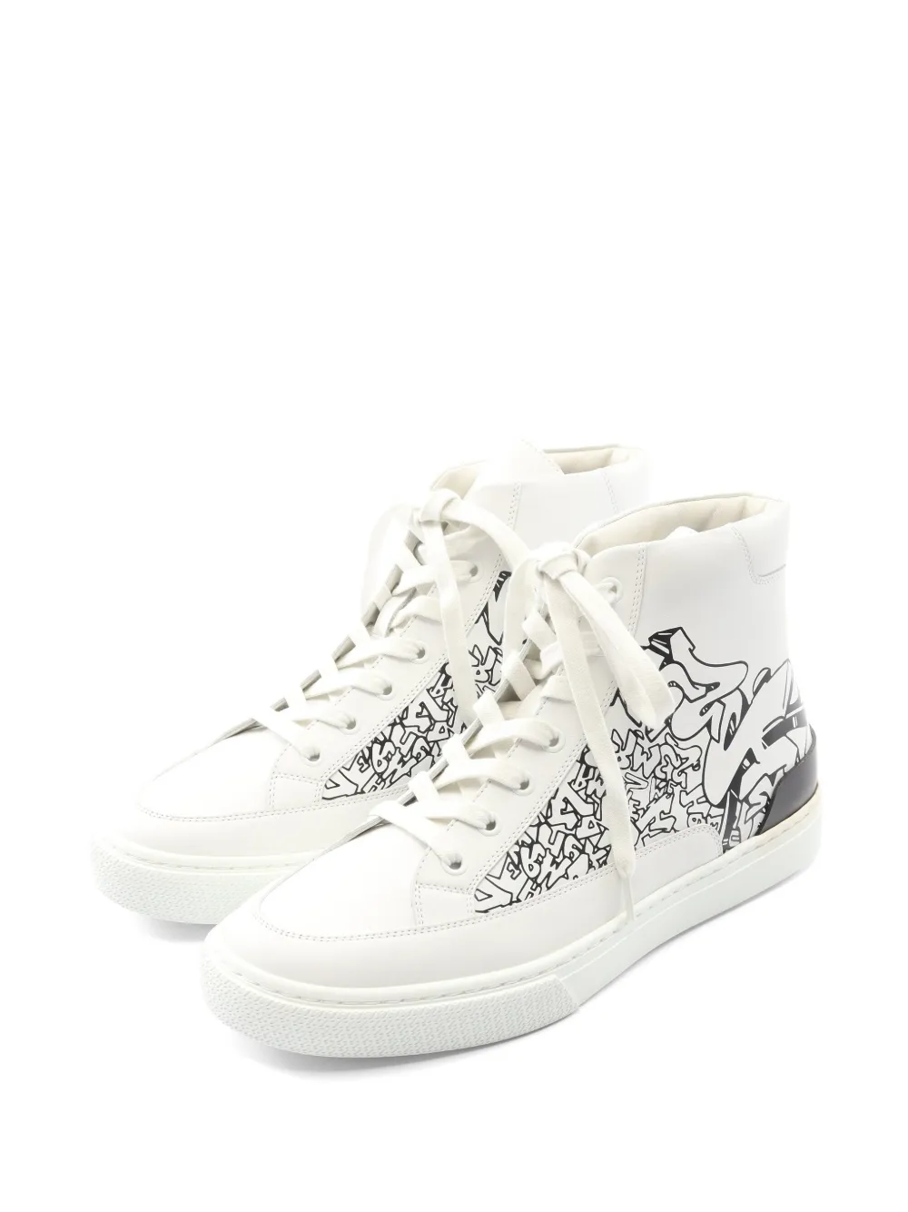 Hermès Pre-Owned 2010s District high-top sneakers - Weiß