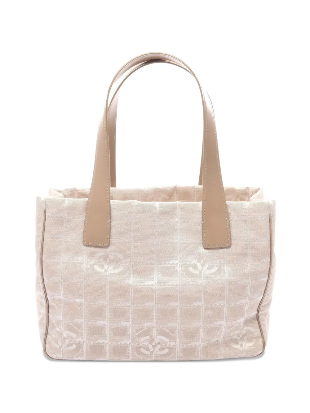 CHANEL Pre-Owned 2003-2004 PM New Travel Line logo-pattern tote bag - Toni neutri