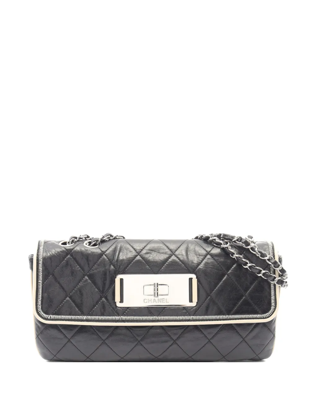CHANEL Pre-Owned 2008-2009 2.55 matelassé shoulder bag - Nero