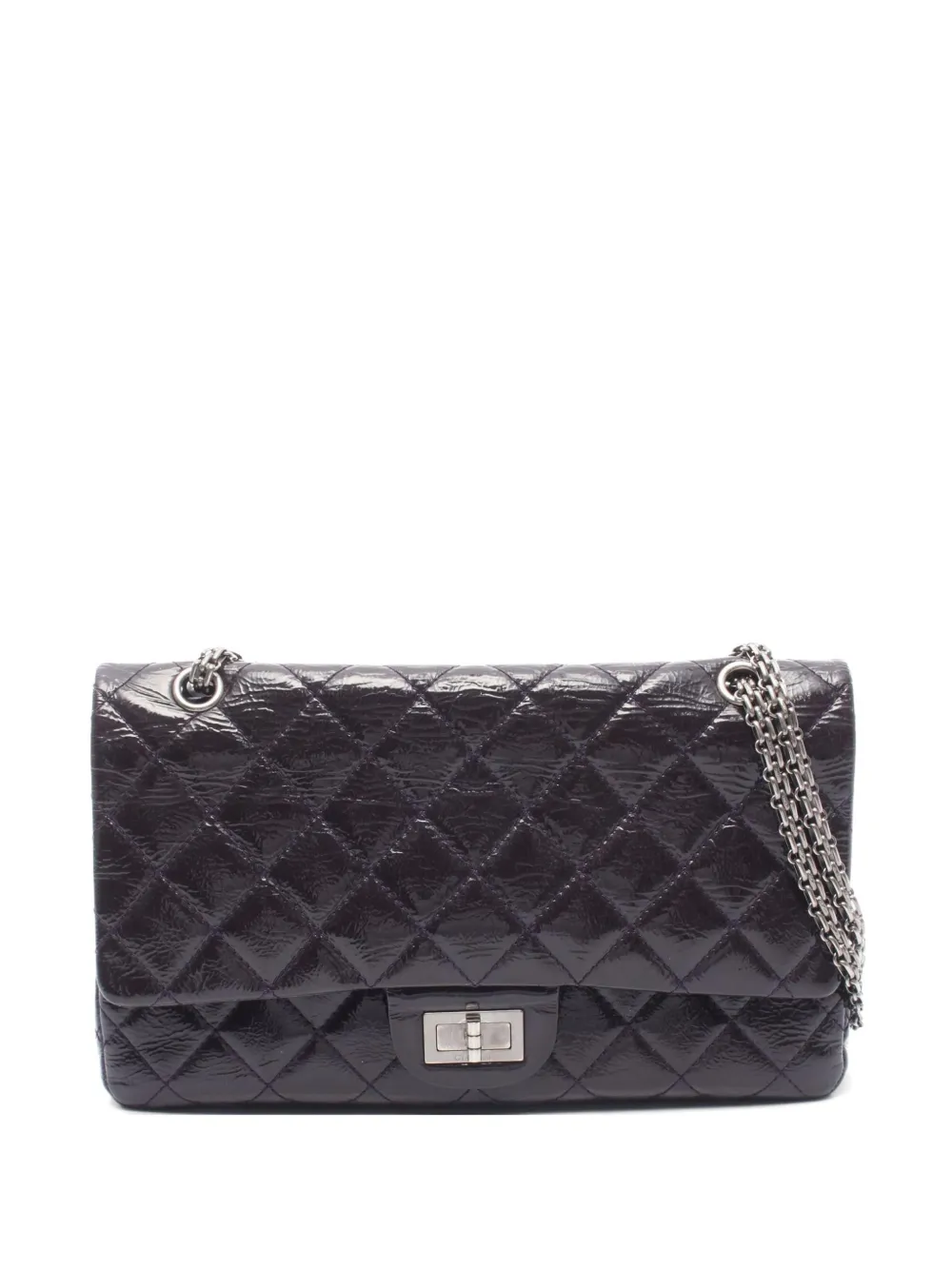 CHANEL Pre-Owned 2010-2011 2.55 matelassé shoulder bag - Purple