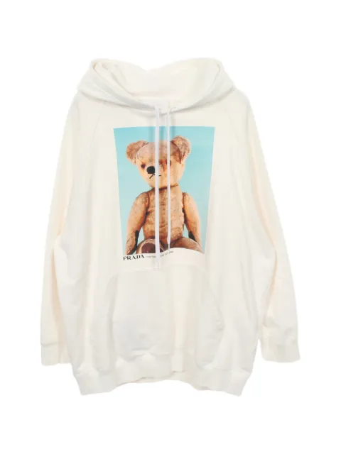 Prada Pre-Owned 2000s x David Sims teddy bear hoodie